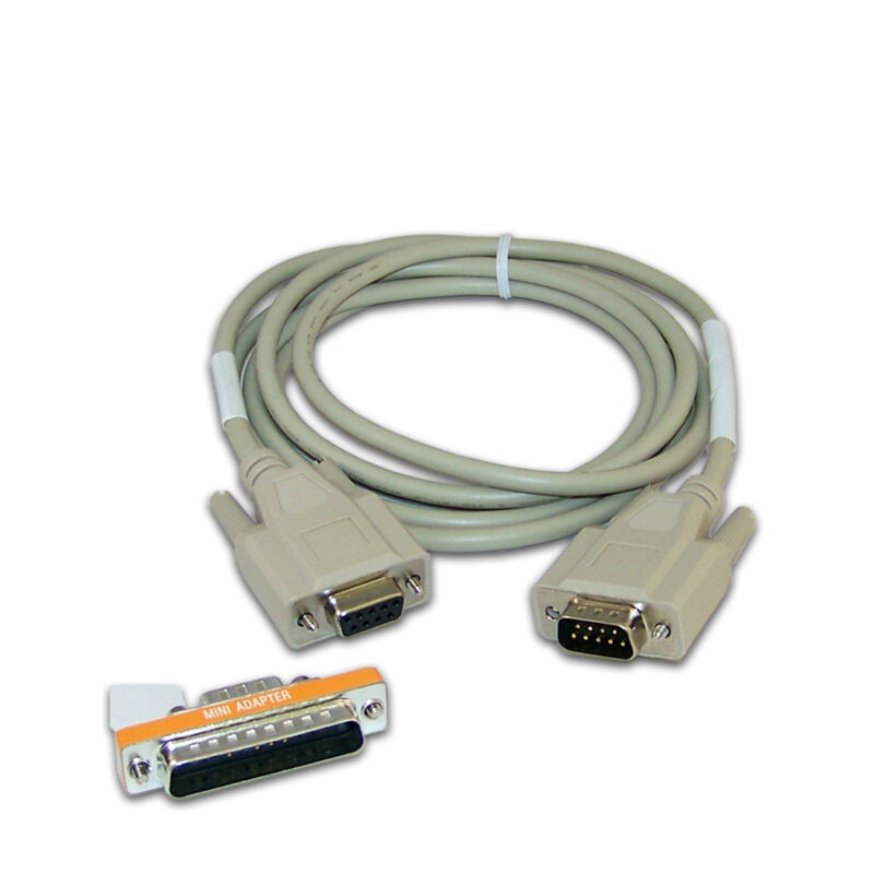 Kabel RS232 OHAUS ST103-AR DB9 z adapterem mini D25 do wag EP VP AR — widok z przodu