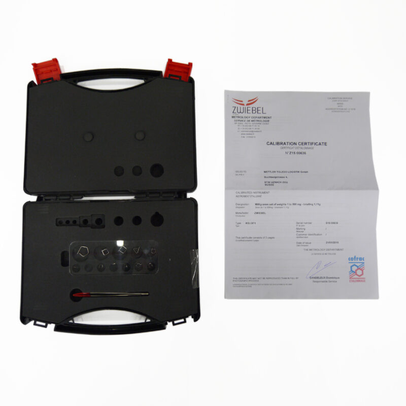 Weight Set, 500mg-1mg, OIML F1, CERT