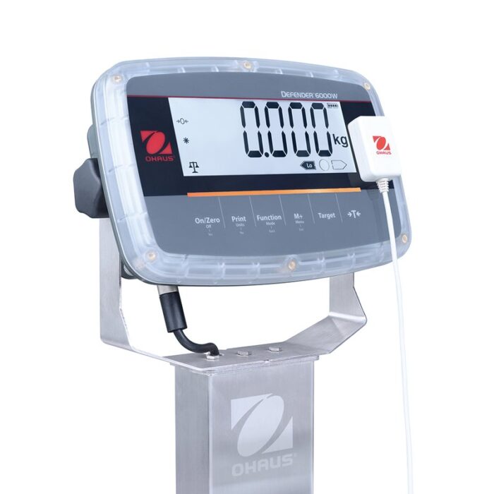 Solidna budowa: Platforma, kolumna oraz uchwyt montażowy wykonane ze stali nierdzewnej 316, hermetycznie zamknięty nierdzewny czujnik wagowy z IP68/IP69K, miernik w obudowie z poliwęglanu (IP68/IP69K)