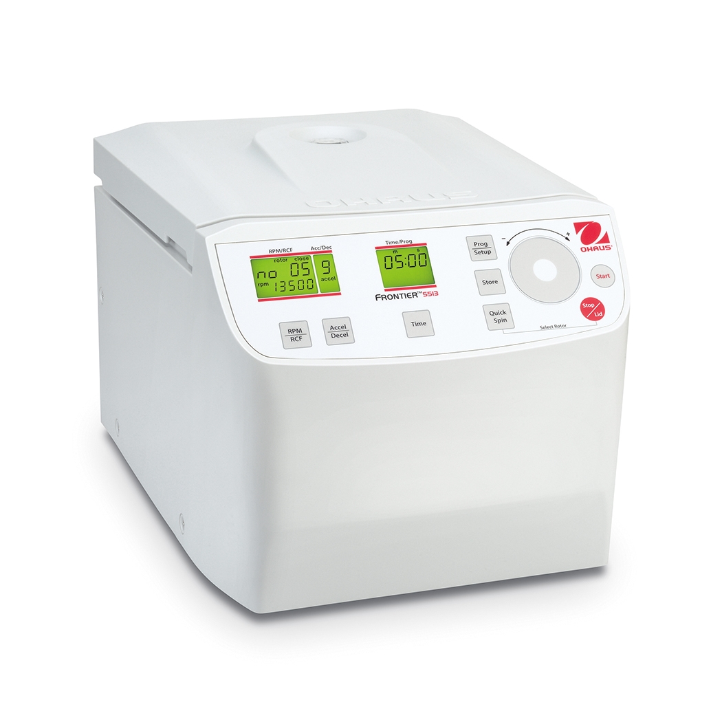 Mikrowirówka OHAUS FC5513 Frontier 5000 Micro IVD z panelem sterowania — widok z prawej
