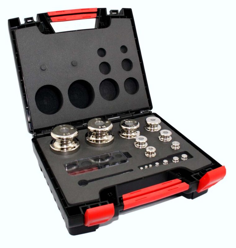 Zestaw odważników, 2kg-1g, OIML M1