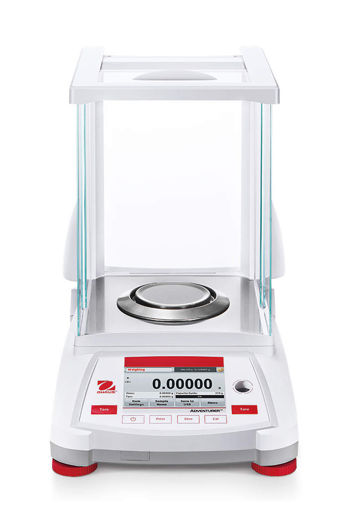 Dokładność odczytu 0.00001 g/0.0001 g przy zakresie 82 g/120 g