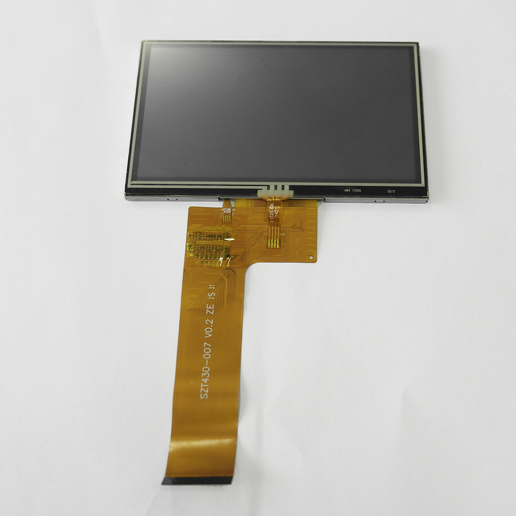 Wyświetlacz LCD TFT STX — widok z prawej