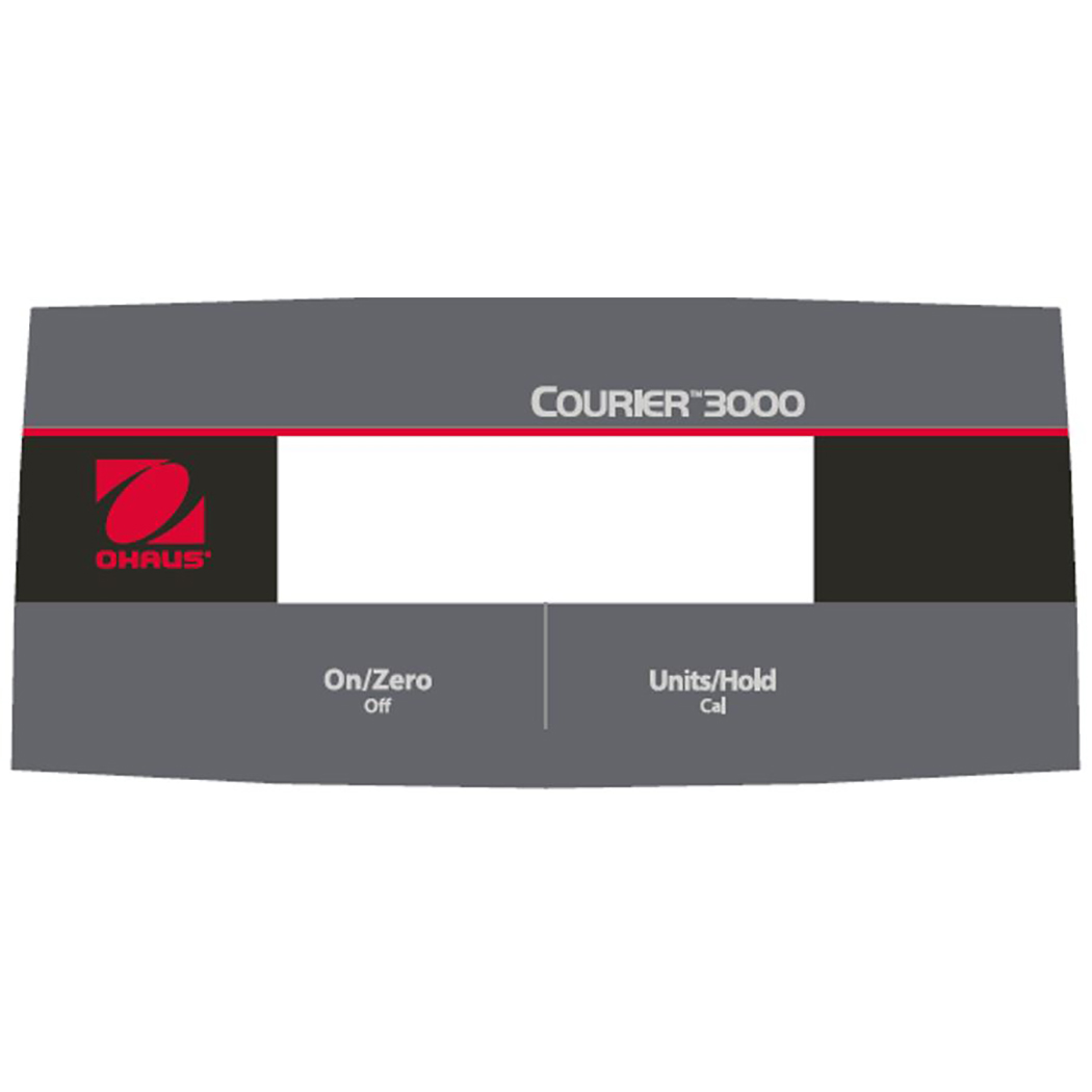 Przycisk funkcyjny OHAUS C51 Courier 3000 — panel z przyciskami On/Zero i Units/Hold — widok z przodu
