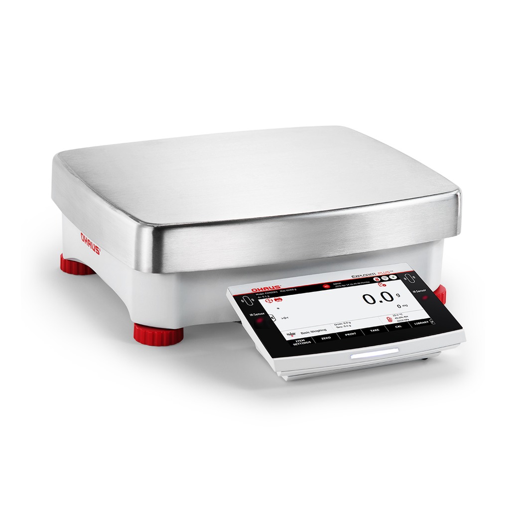 Waga precyzyjna OHAUS EXP6202M — widok z prawej